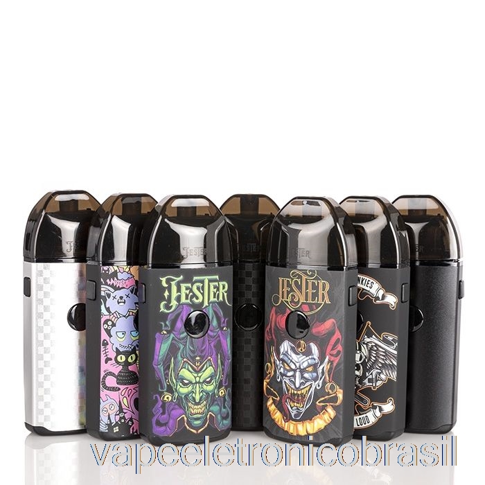 Vape Recarregável Vapefly Jester Pod System, Edição Reconstruível - Preto Fosco